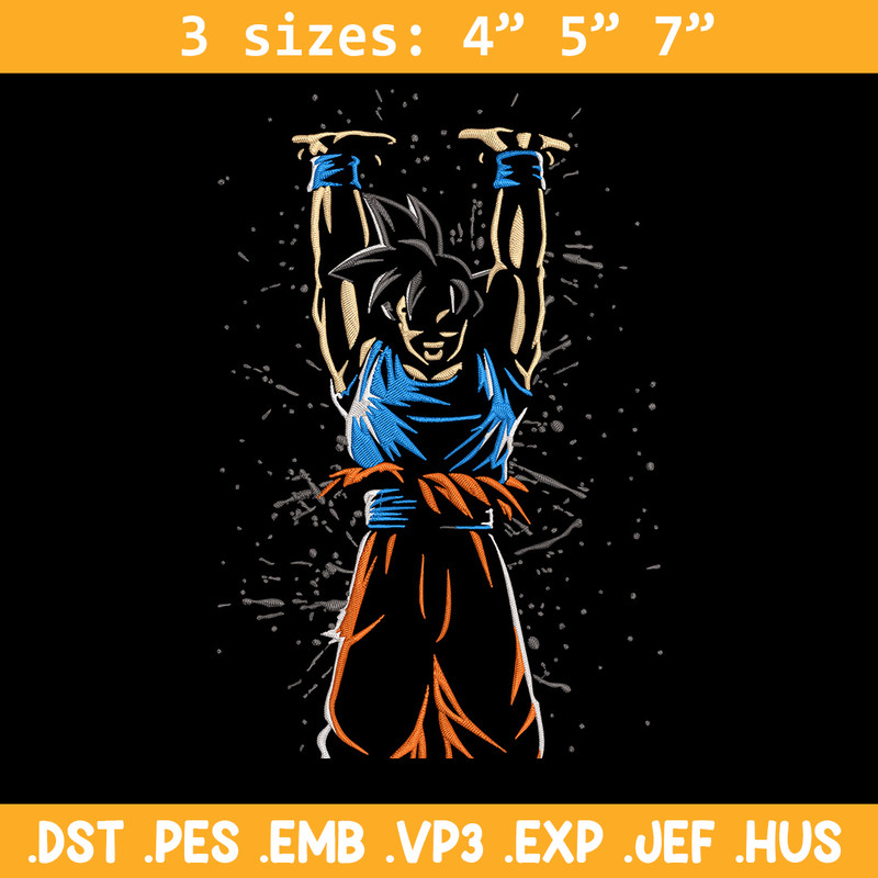 Goku genkidama Embroidery Design, Dragonball Embroidery,Embroidery File, Anime Embroidery, Anime shirt, Digital download.jpg