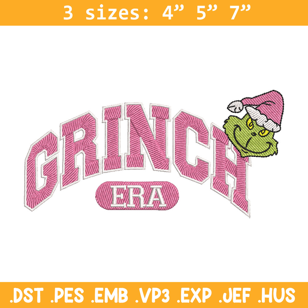 Grinch era embroidery design, Grinch embroidery, Chrismas design, Embroidery shirt, Embroidery file, Digital download.jpg
