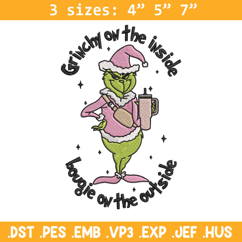 Grinchy Embroidery Design, Grinch Embroidery, Embroidery File, Chrismas Embroidery, Anime shirt,Digital download..jpg