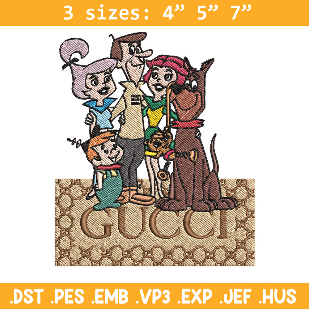 Gucci Jetsons Embroidery design, Gucci Jetsons Embroidery, cartoon design, Embroidery File, Gucci logo, Instant download.jpg