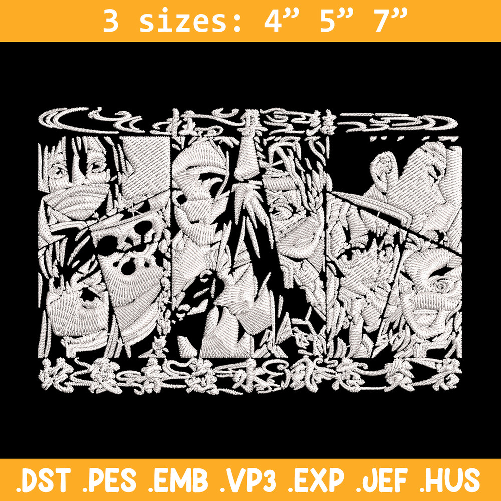 Hashira poster Embroidery Design, Demon slayer Embroidery, Embroidery File, Anime Embroidery, Digital download.jpg