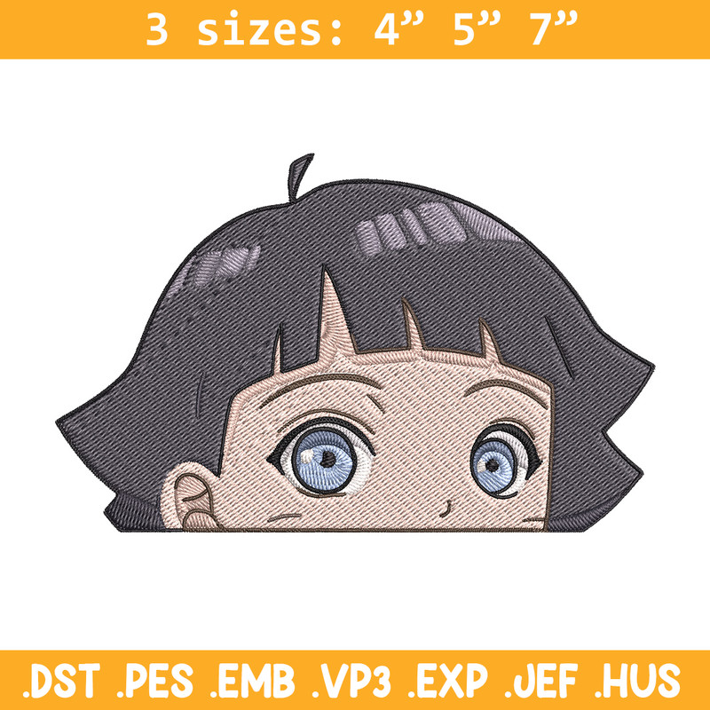 Himawari Peeker Embroidery Design, Naruto Embroidery, Embroidery File, Anime Embroidery, Anime shirt, Digital download.jpg