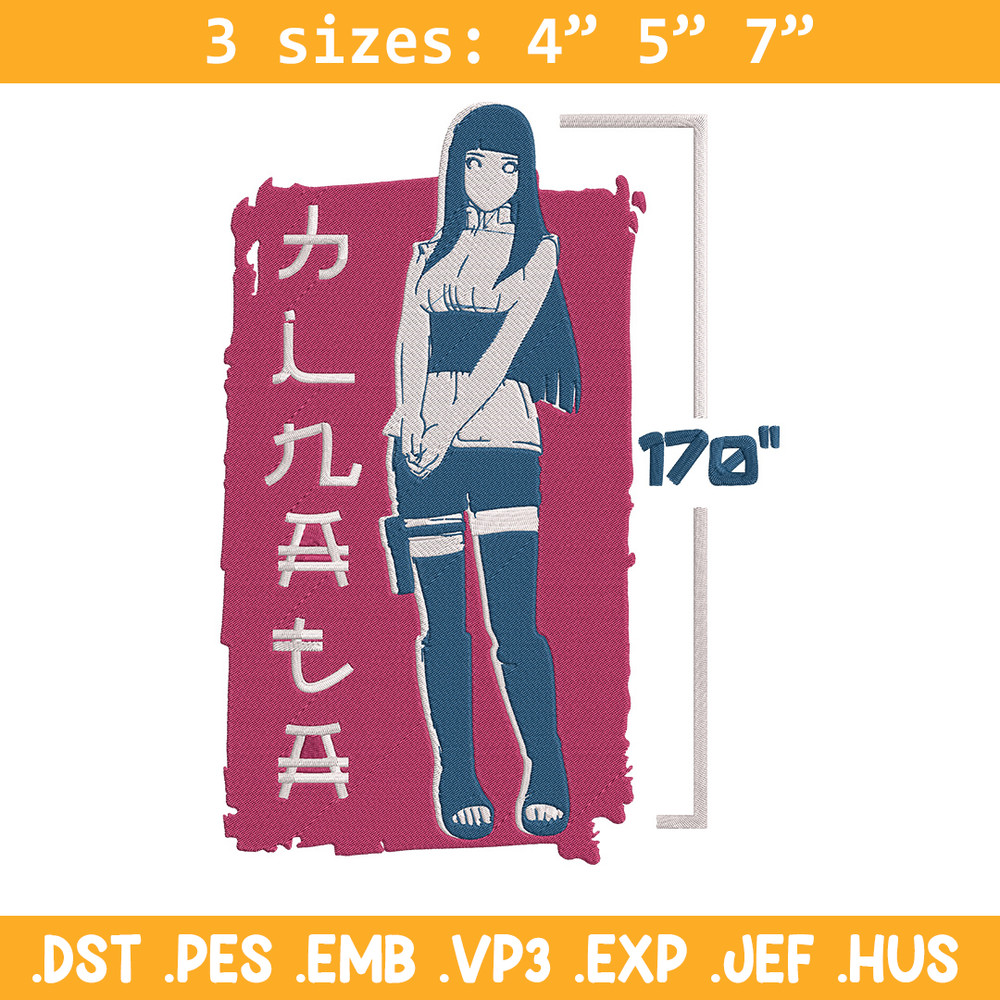 Hinata poster Embroidery Design, Naruto Embroidery, Embroidery File, Anime Embroidery,Anime shirt, Digital download.jpg