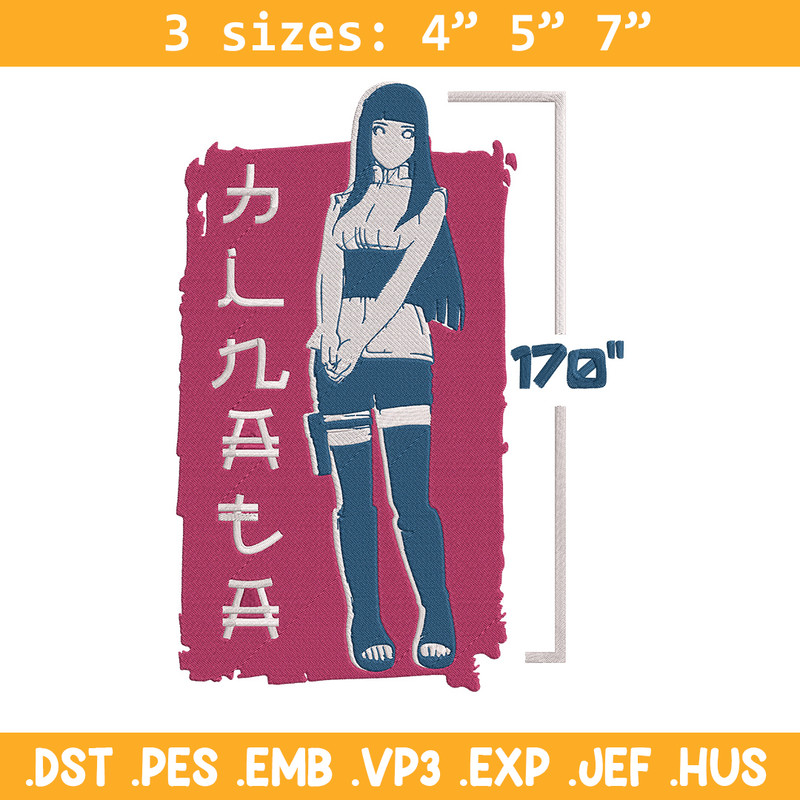 Hinata poster Embroidery Design, Naruto Embroidery, Embroidery File, Anime Embroidery,Anime shirt, Digital download.jpg