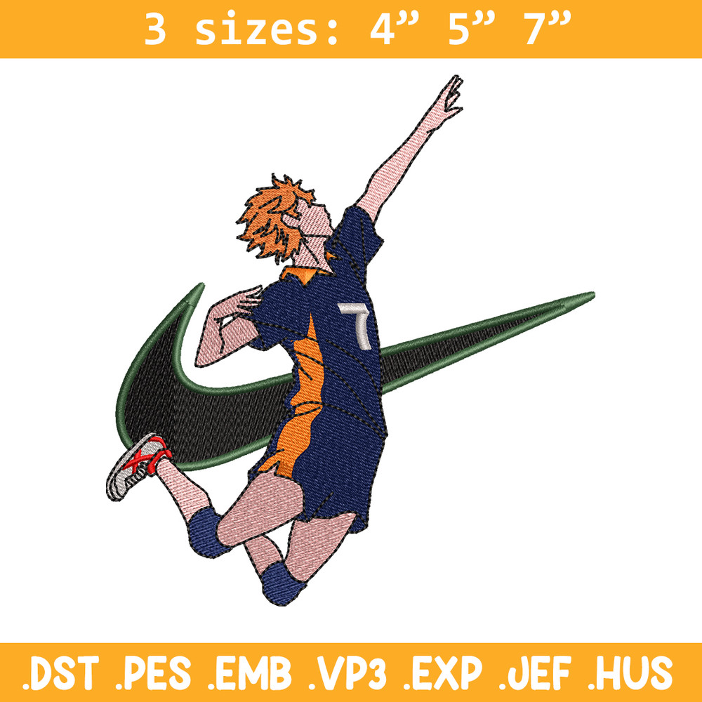 Hinata Shouyou Nike embroidery design, haykiuu embroidery, Nike design, anime design, anime shirt, Digital download.jpg