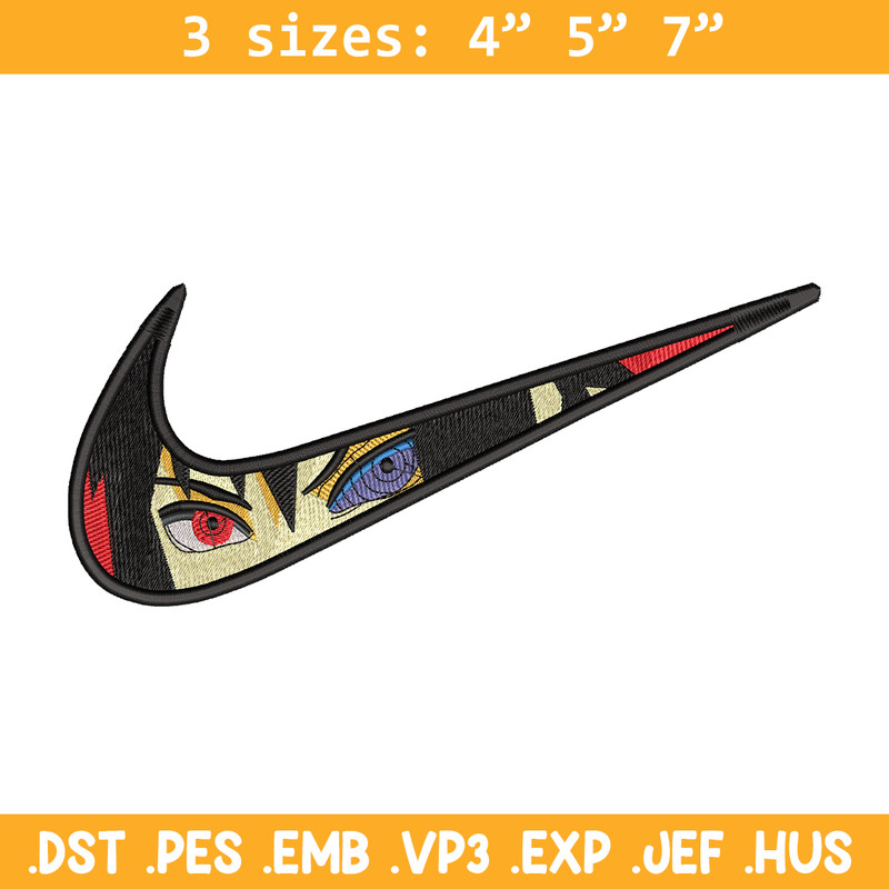 Itachi Uchiha nike embroidery design, Naruto embroidery, Nike design, Logo shirt, anime shirt, digital download.jpg