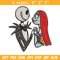 Jack and Sally love Embroidery design, Horror Embroidery, horror design, Embroidery File, logo shirt, Digital download..jpg