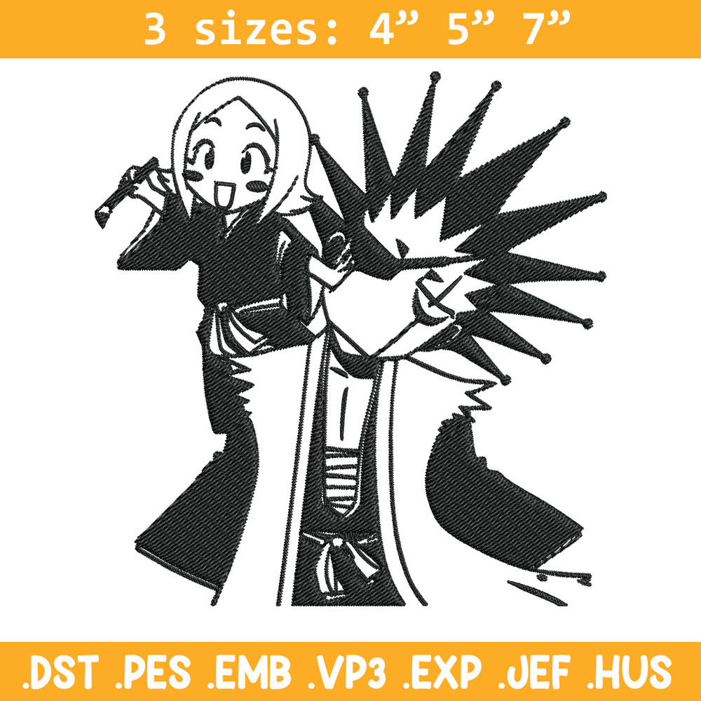 Kenpachi chibi Embroidery Design, Bleach Embroidery, Embroidery File, Anime Embroidery, Anime shirt, Digital download.jpg