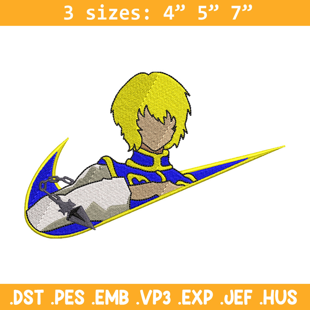 Kurapika Nike embroidery design, Hunter x hunter embroidery, Nike design, anime design, anime shirt, Digital download.jpg