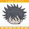 Megumi chibi Embroidery Design, Jujutsu Embroidery, Embroidery File, Anime Embroidery, Anime shirt,Digital download.jpg
