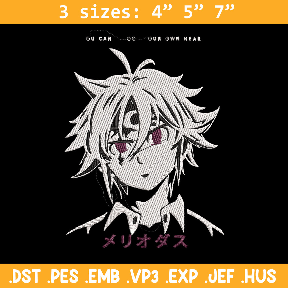 Meliodas Embroidery Design, Seven Deadly Sins Embroidery, Embroidery File,Anime Embroidery, Anime shirt,Digital download.jpg