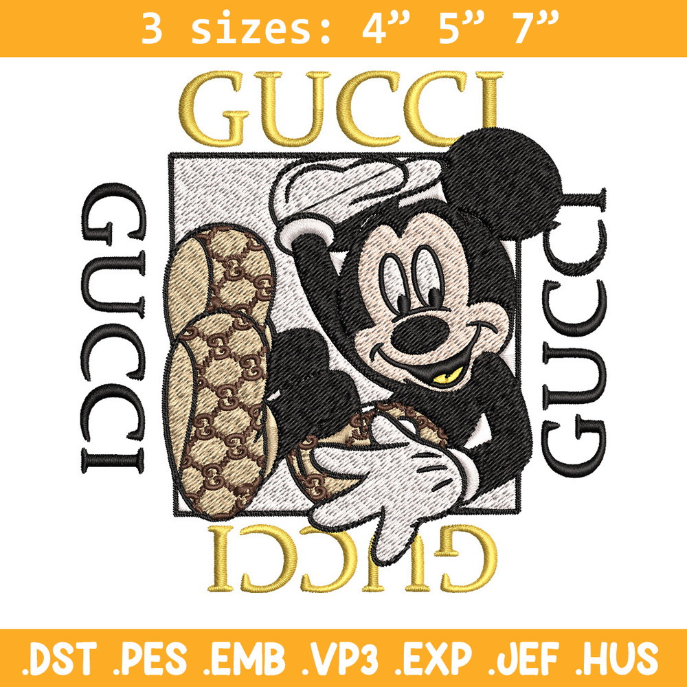 Mickey box gucci Embroidery Design, Gucci Embroidery, Brand Embroidery, Logo shirt, Embroidery File, Digital download.jpg