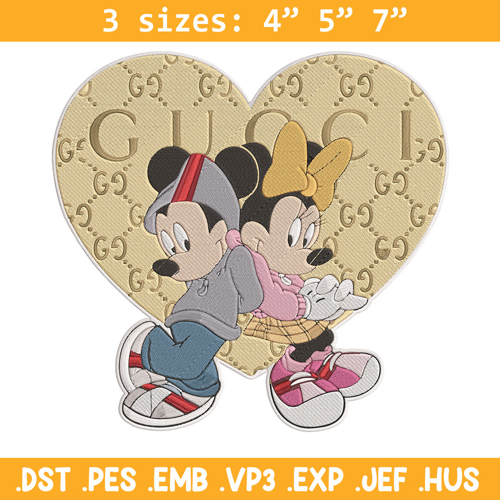 Mickey couple Embroidery Design, Mickey Embroidery, Embroidery File, Gucci Embroidery, Anime shirt, Digital download..jpg