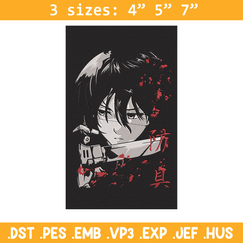 Mikasa poster Embroidery Design, Aot Embroidery, Embroidery File, Anime Embroidery, Anime shirt, Digital download.jpg