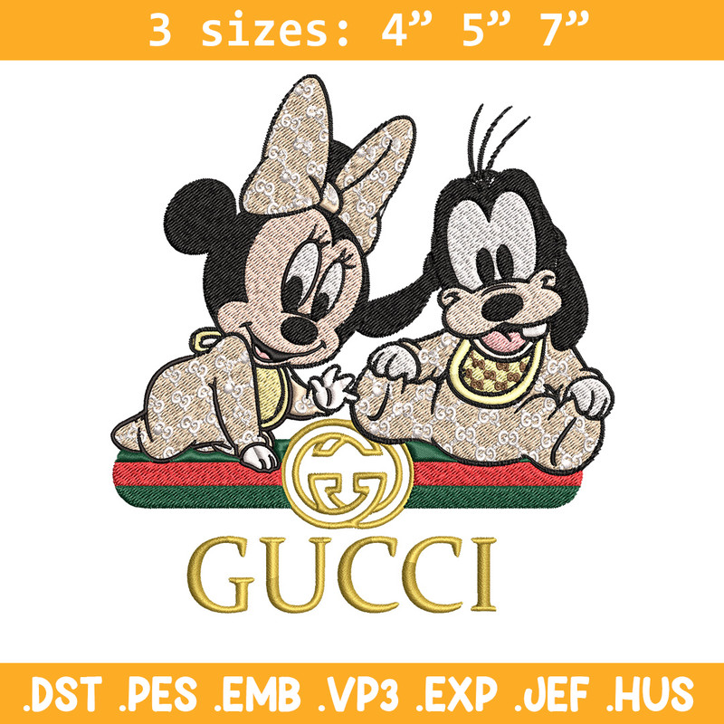 Minnie goofy baby Embroidery Design, Gucci Embroidery, Embroidery File, Logo shirt, Sport Embroidery, Digital download..jpg