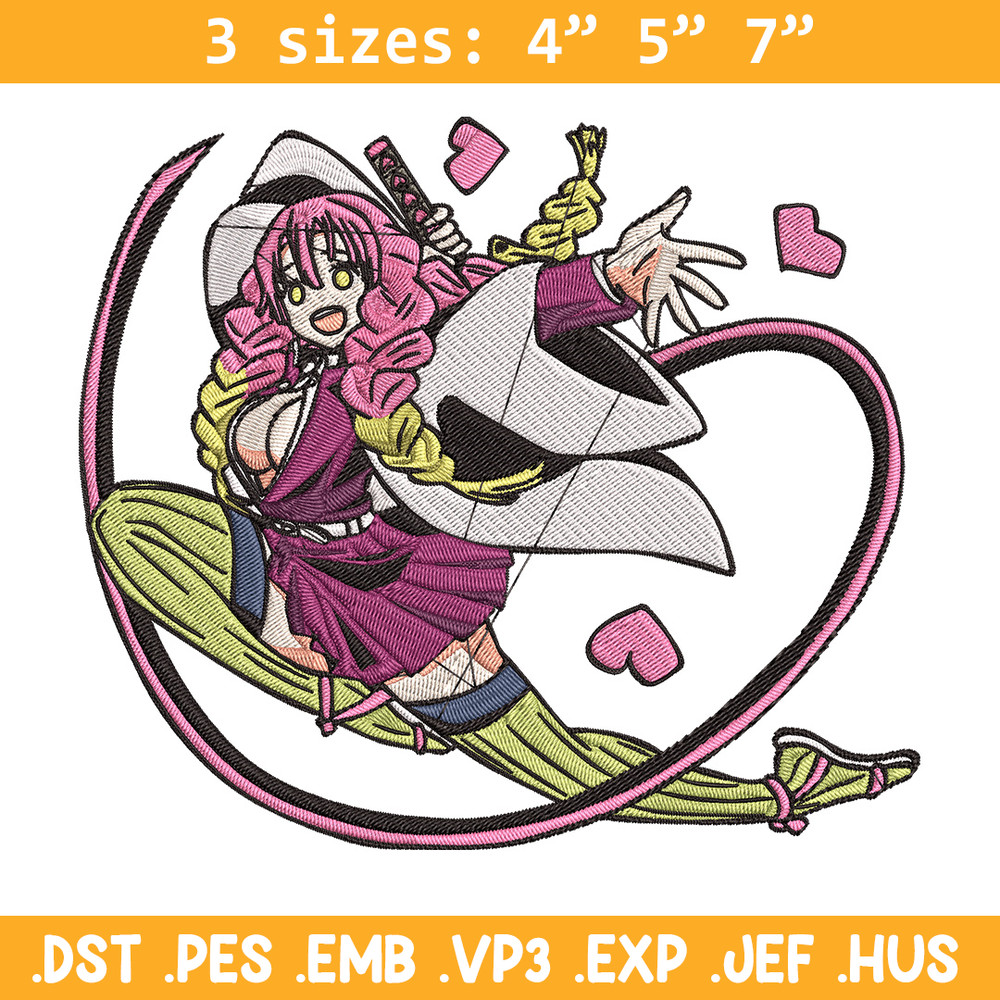 Mitsuri love Embroidery Design, Demon slayer Embroidery, Embroidery File, Anime Embroidery,Anime shirt, Digital download.jpg
