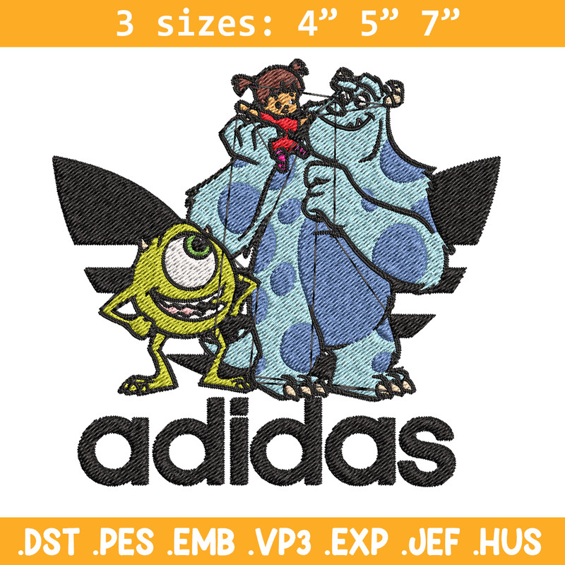 Monster disney Embroidery Design, Adidas Embroidery, Brand Embroidery, Embroidery File,Logo shirt,Digital download.jpg