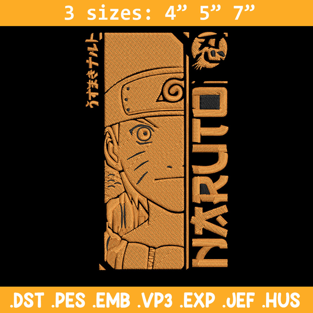 Naruto Poster Embroidery Design, Naruto Embroidery, Embroidery File,Anime Embroidery, Anime shirt, Digital download..jpg