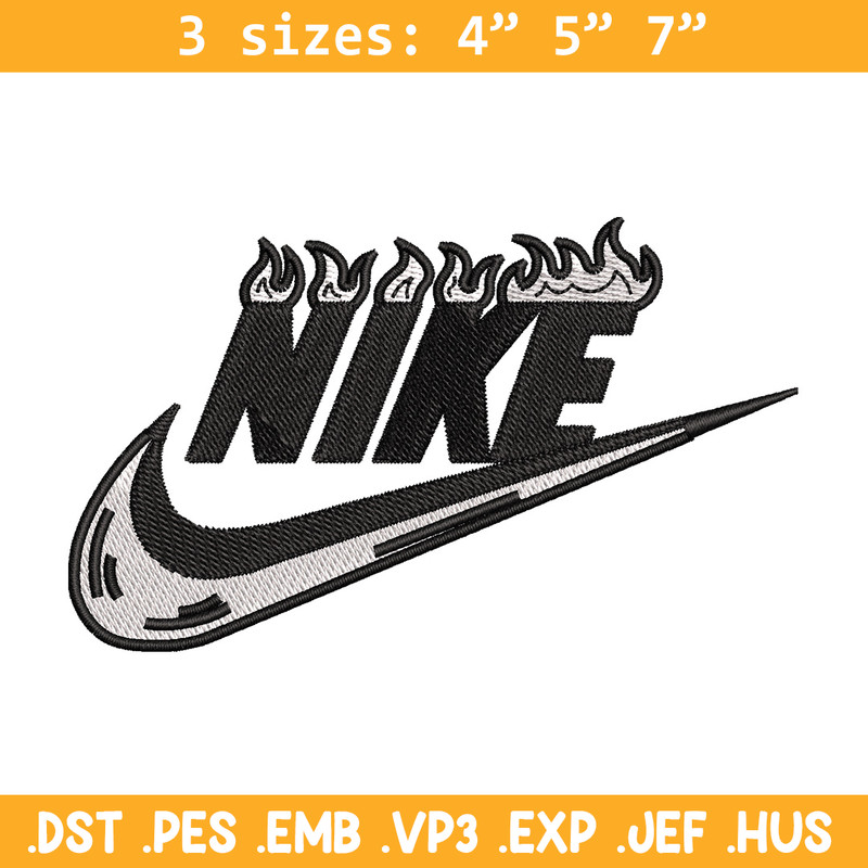 Nike flame embroidery design, Flame embroidery, Nike design, Embroidery shirt, Embroidery file, Digital download.jpg