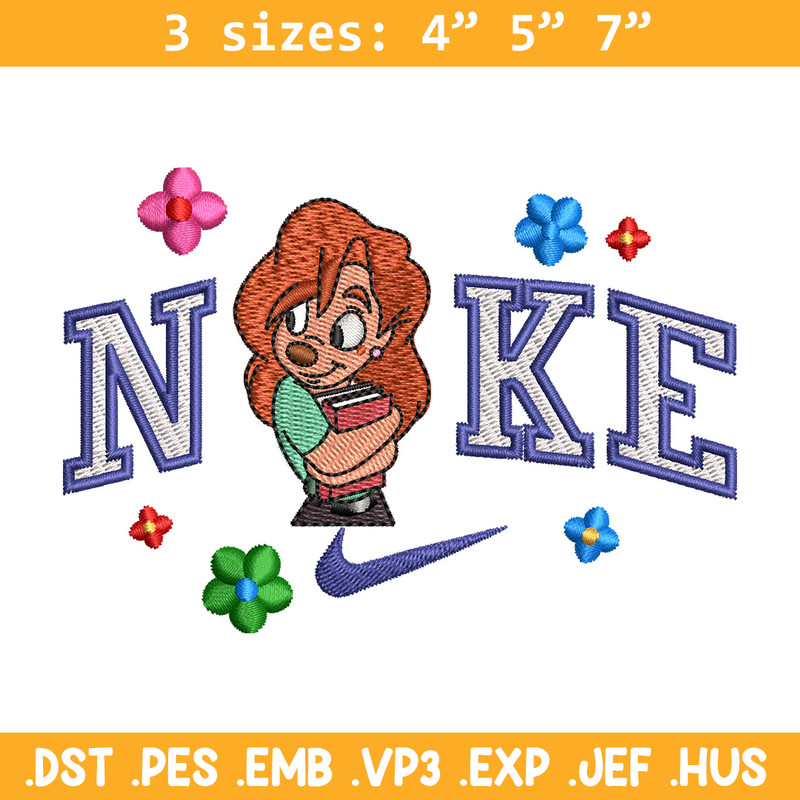 Nike flower girl embroidery design, Nike embroidery, Nike design, Embroidery shirt, Embroidery file,Digital download.jpg