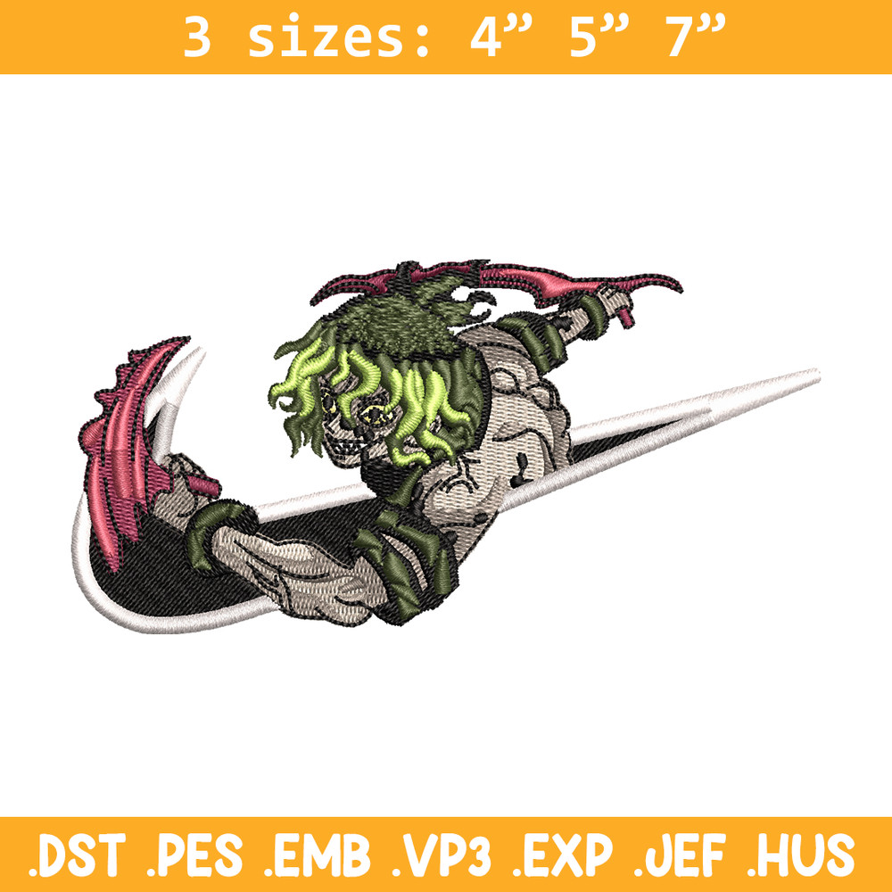Nike Gyutaro embroidery design, Kimetsu no Yaiba embroidery, nike design, anime shirt, digital download.jpg
