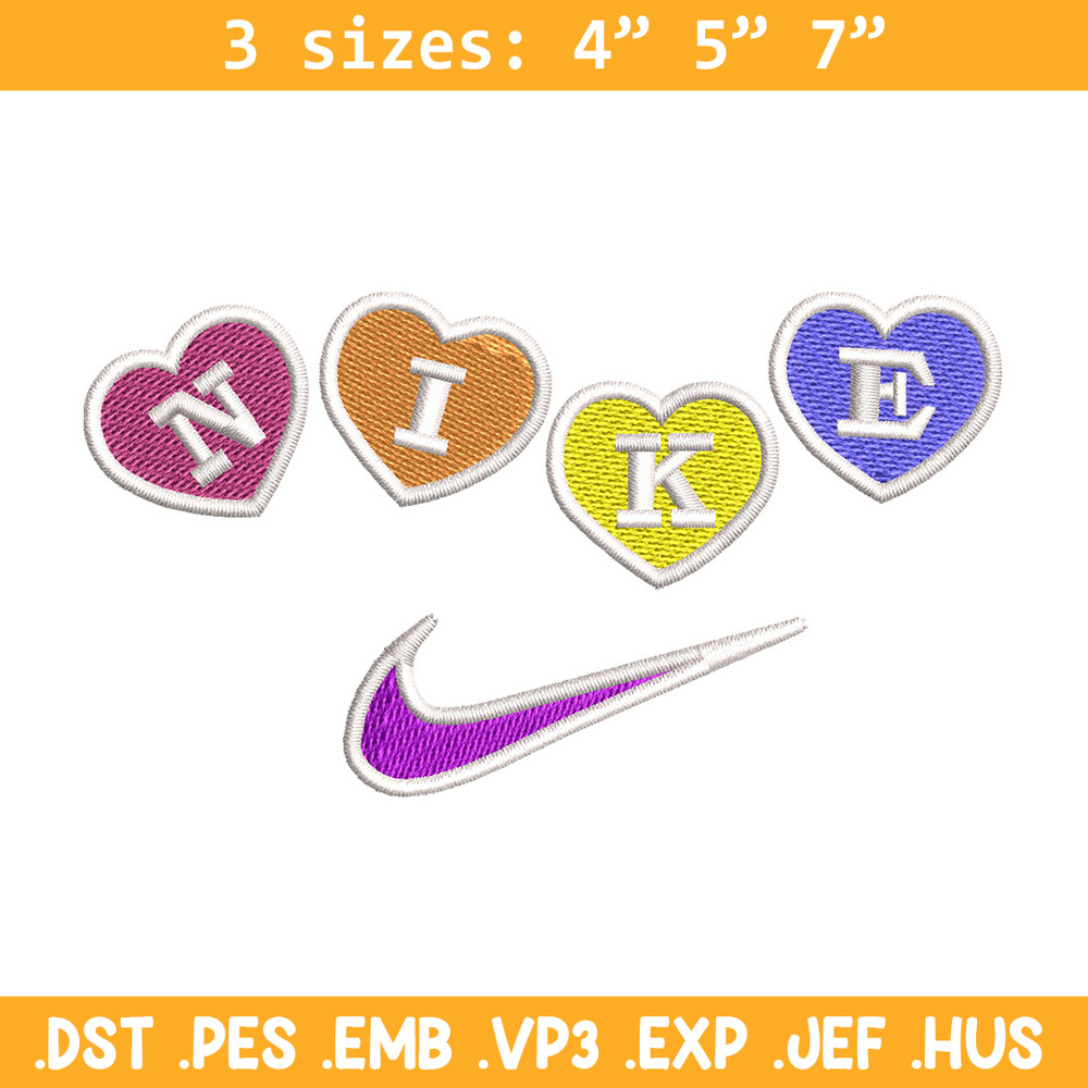 Nike heart embroidery design, Logo embroidery, Nike design, Embroidery shirt, Embroidery file, Digital download.jpg