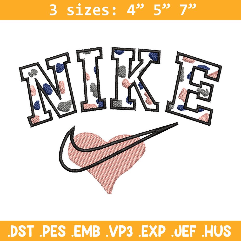 Nike heart embroidery design, Nike embroidery, Nike design, Embroidery shirt, Embroidery file,Digital download.jpg