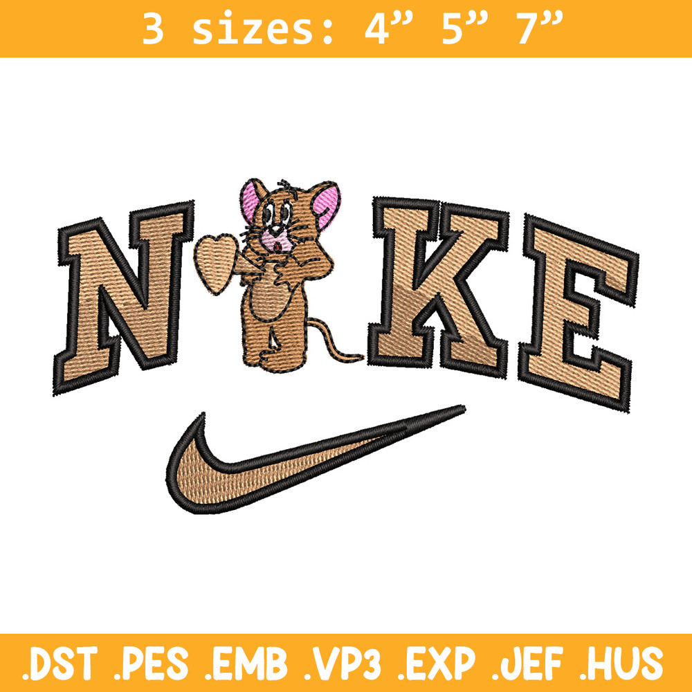 Nike jerry embroidery design, Jerry embroidery, Nike design, Embroidery shirt, Embroidery file, Digital download.jpg