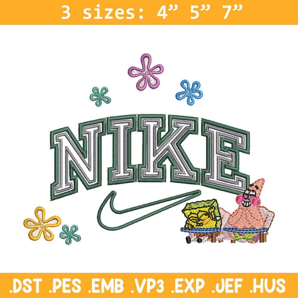 Nike spongebob embroidery design, Spongebob embroidery, Nike design, Embroidery shirt, Embroidery file,Digital download.jpg