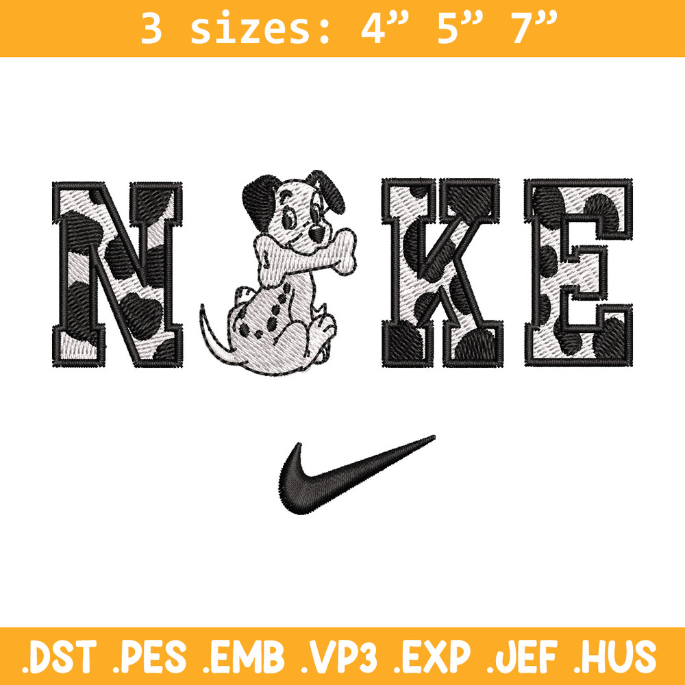 Nike x Dalmatian embroidery design, Dalmatian embroidery, Nike design,Embroidery shirt, Embroidery file,Digital download.jpg