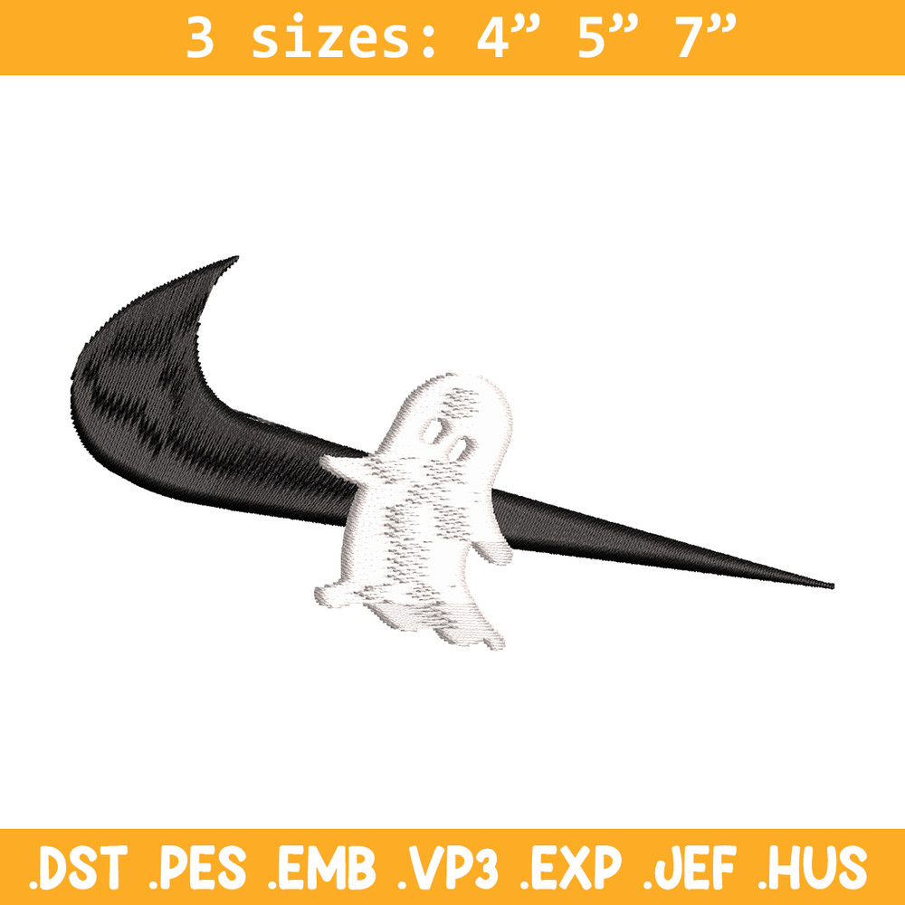 Nike x ghost embroidery design, Horror embroidery, Nike design, Embroidery shirt, Embroidery file,Digital download.jpg