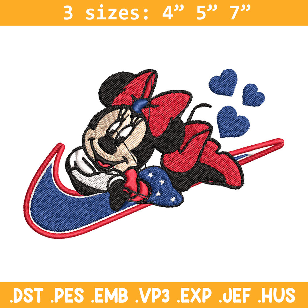 Nike x minnie Embroidery Design, Mickey Embroidery, Nike Embroidery, Embroidery File, Logo shirt, Digital download.jpg