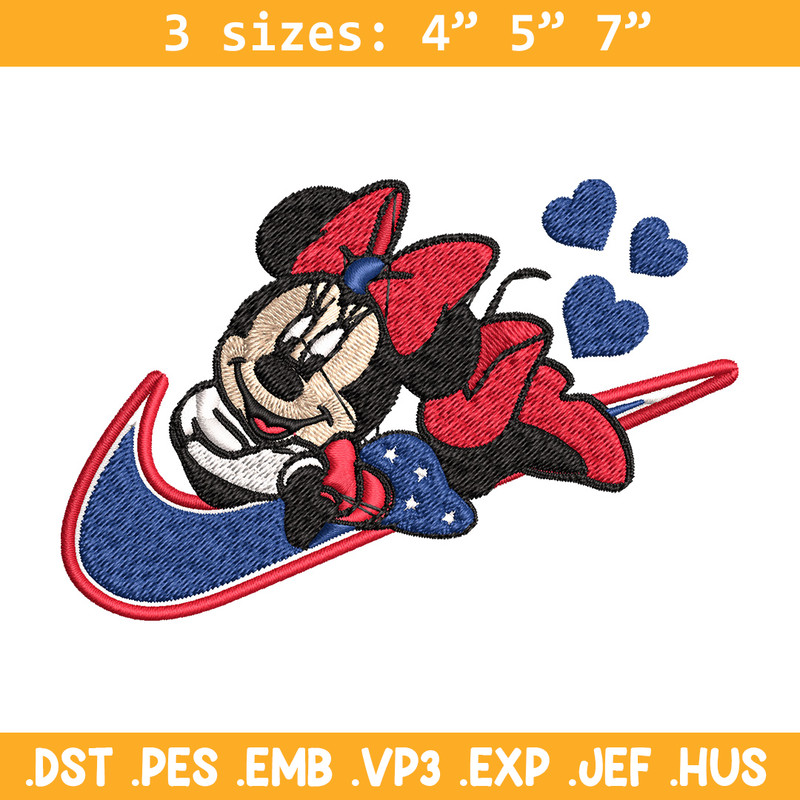 Nike x minnie Embroidery Design, Mickey Embroidery, Nike Embroidery, Embroidery File, Logo shirt, Digital download.jpg