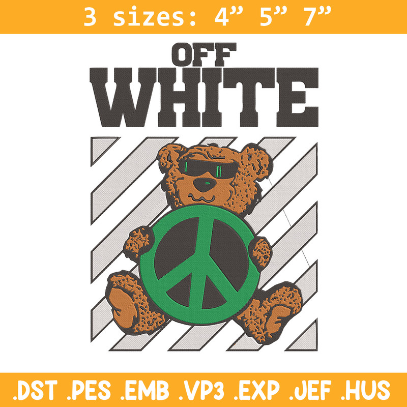 Off white Embroidery Design, Bear Embroidery, Embroidery File, Anime Embroidery, Anime shirt, Digital download.jpg