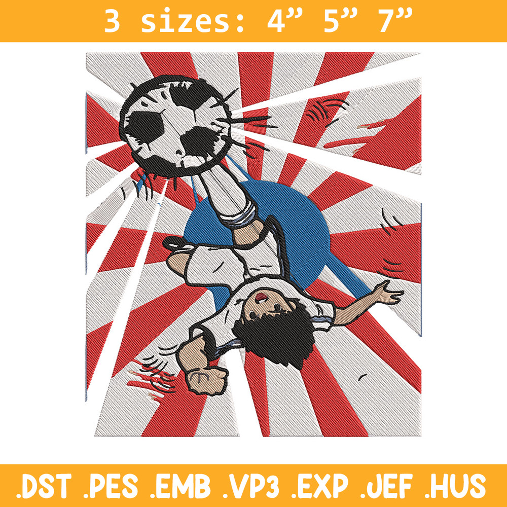 Ozora Tsubasa Embroidery Design, Tsubasa Embroidery, Embroidery File, Anime Embroidery, Anime shirt, Digital download.jpg