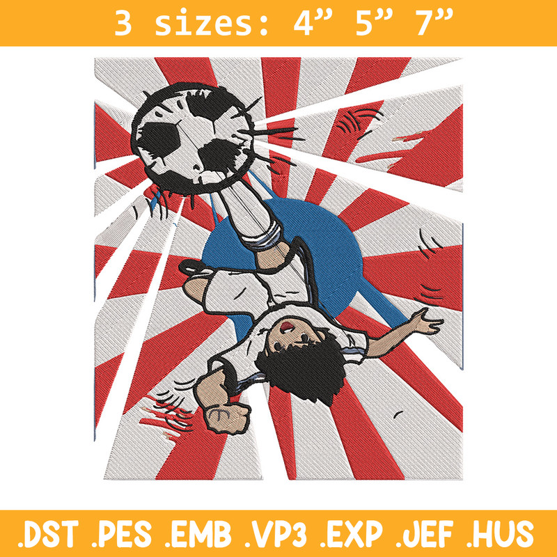 Ozora Tsubasa Embroidery Design, Tsubasa Embroidery, Embroidery File, Anime Embroidery, Anime shirt, Digital download.jpg