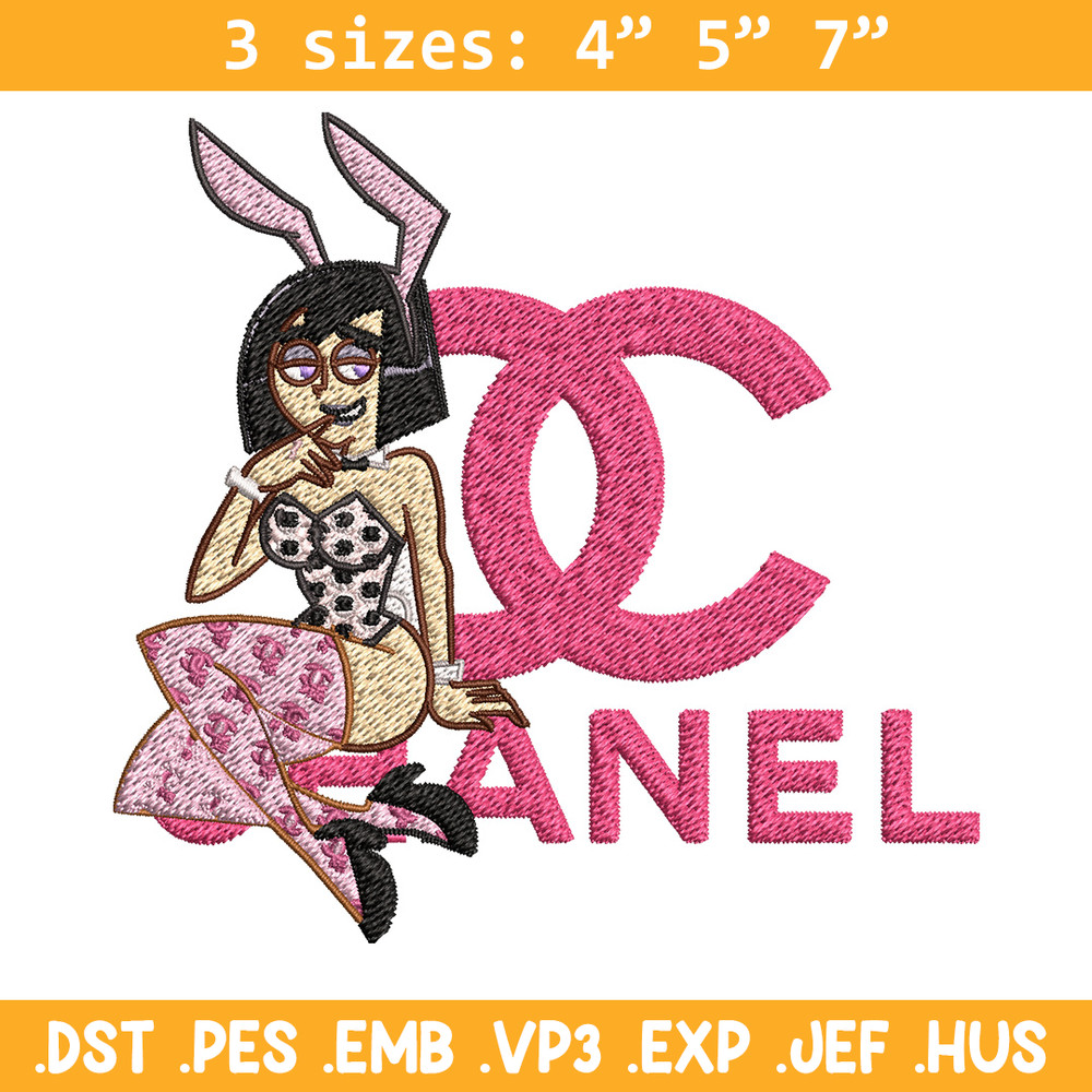 Pink bunny girl Embroidery Design, Gucci Embroidery, Brand Embroidery, Embroidery File, Logo shirt, Digital download.jpg