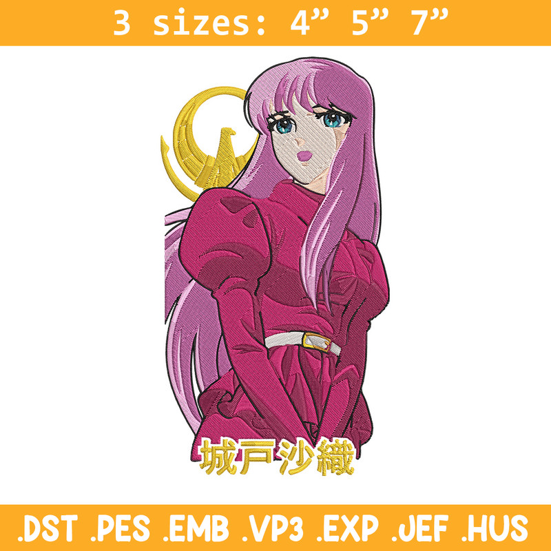 Saori Kido Embroidery Design, Athena Embroidery, Embroidery File, Anime Embroidery, Anime shirt, Digital download.jpg