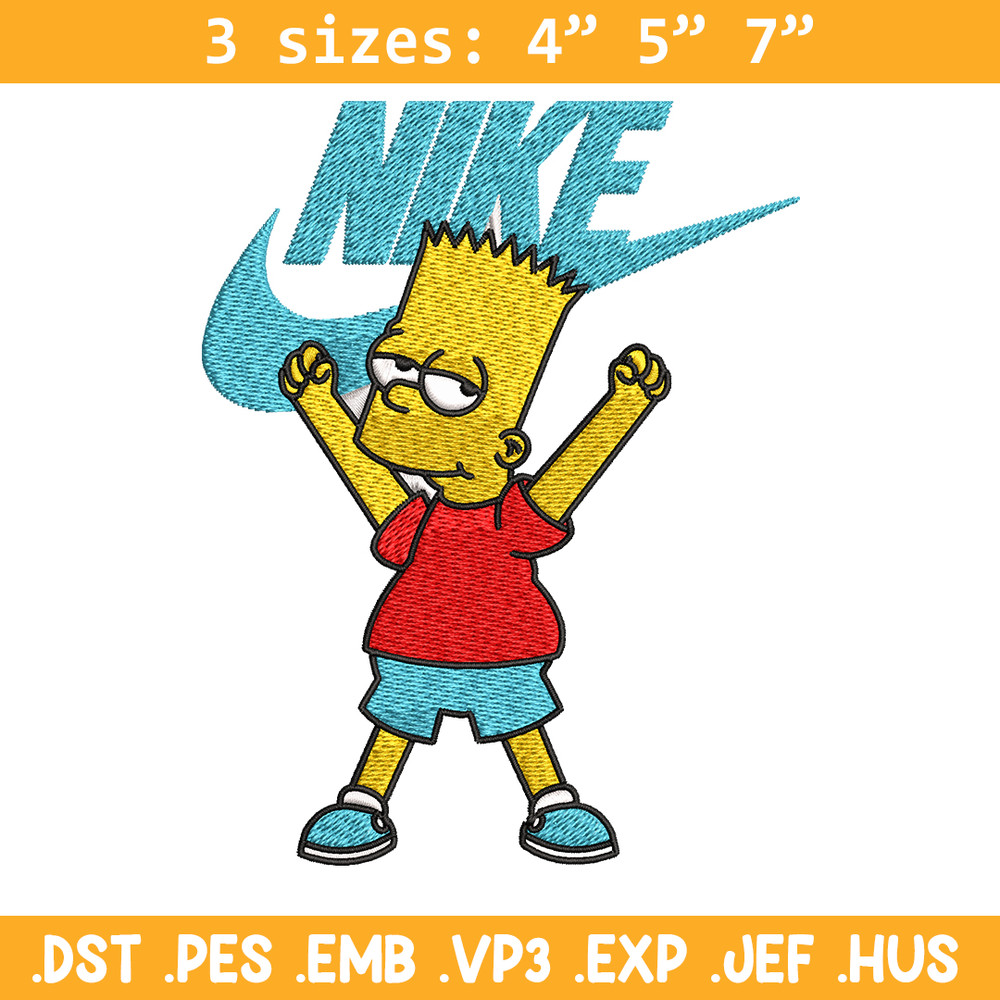 Simpson Nike Embroidery design, Simpson cartoon Embroidery, Nike design, Embroidery file, cartoon logo. Instant download.jpg