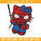 Spiderman Hellokitty Embroidery design, Hellokitty Embroidery, cartoon design, Embroidery File, Digital download..jpg