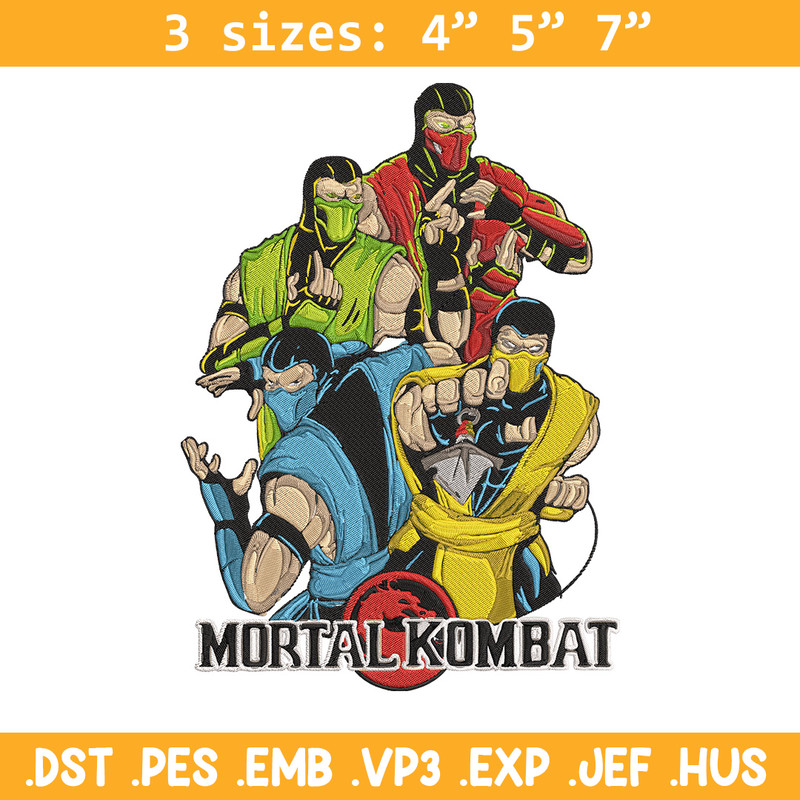 Sub Zero Embroidery Design, Mortal kombat Embroidery, Embroidery File, Anime Embroidery, Anime shirt, Digital download.jpg