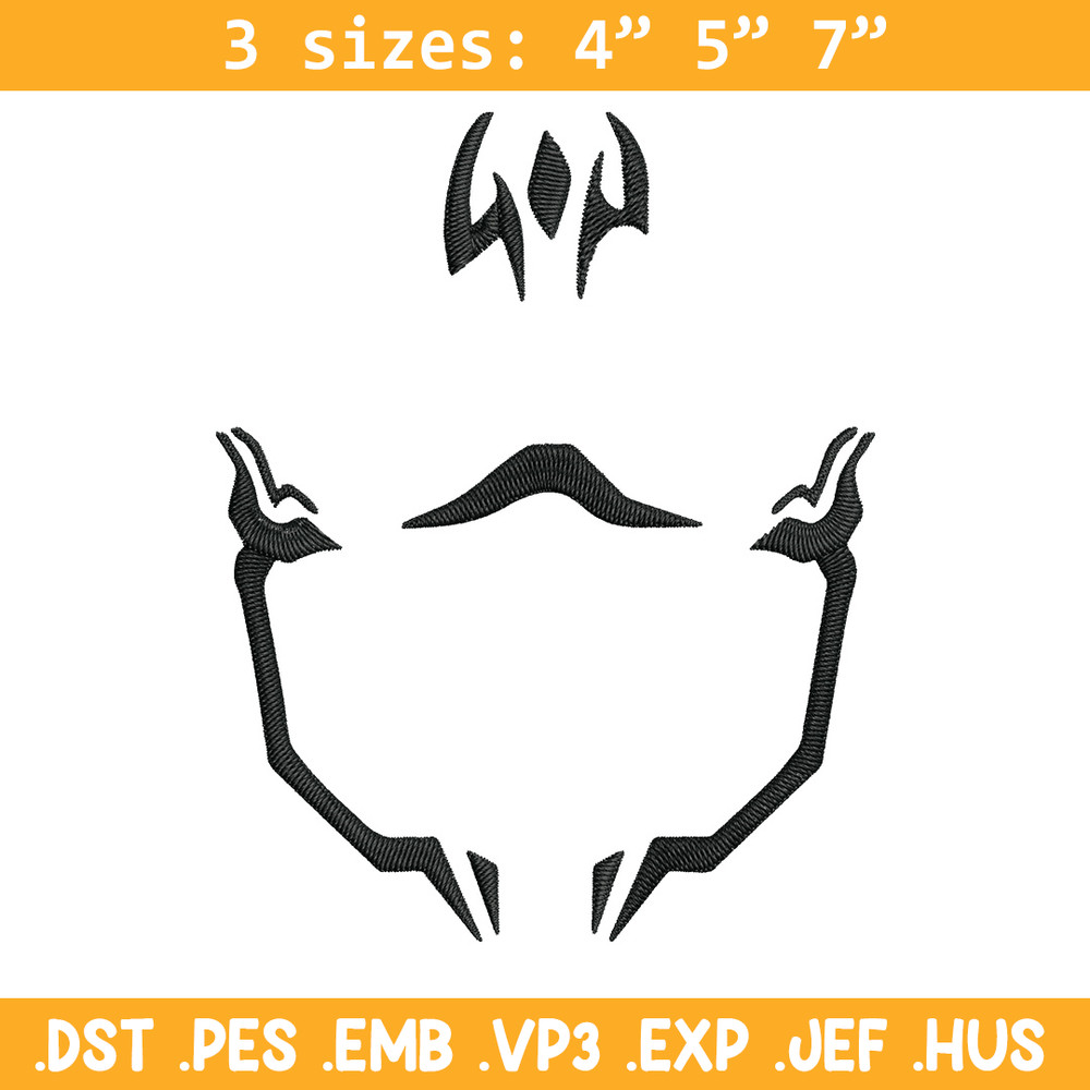 Sukuna Curses Embroidery Design, Jujutsu Embroidery, Embroidery File, Anime Embroidery, Anime shirt, Digital download.jpg