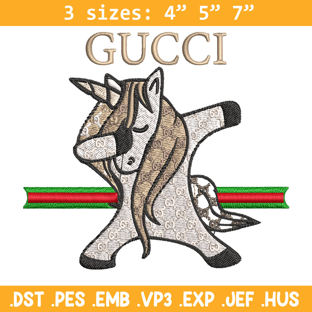 Unicorn gucci Embroidery Design, Gucci Embroidery, Embroidery File, Logo shirt, Sport Embroidery, Digital download..jpg