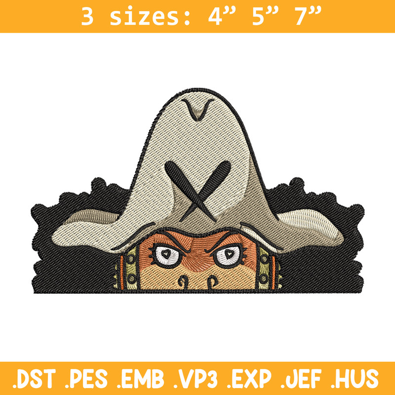 Usopp Peeker Embroidery Design, One piece Embroidery, Embroidery File, Anime Embroidery, Anime shirt, Digital download..jpg