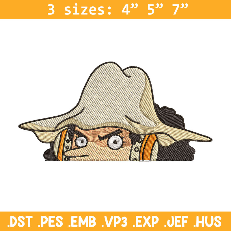 Usopp Peeker Embroidery Design, One piece Embroidery, Embroidery File, Anime Embroidery, Anime shirt, Digital download.jpg