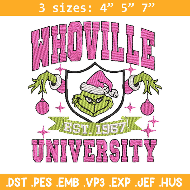 Whoville est1957 embroidery design, Grinch embroidery, Chrismas design,Embroidery shirt,Embroidery file,Digital download.jpg