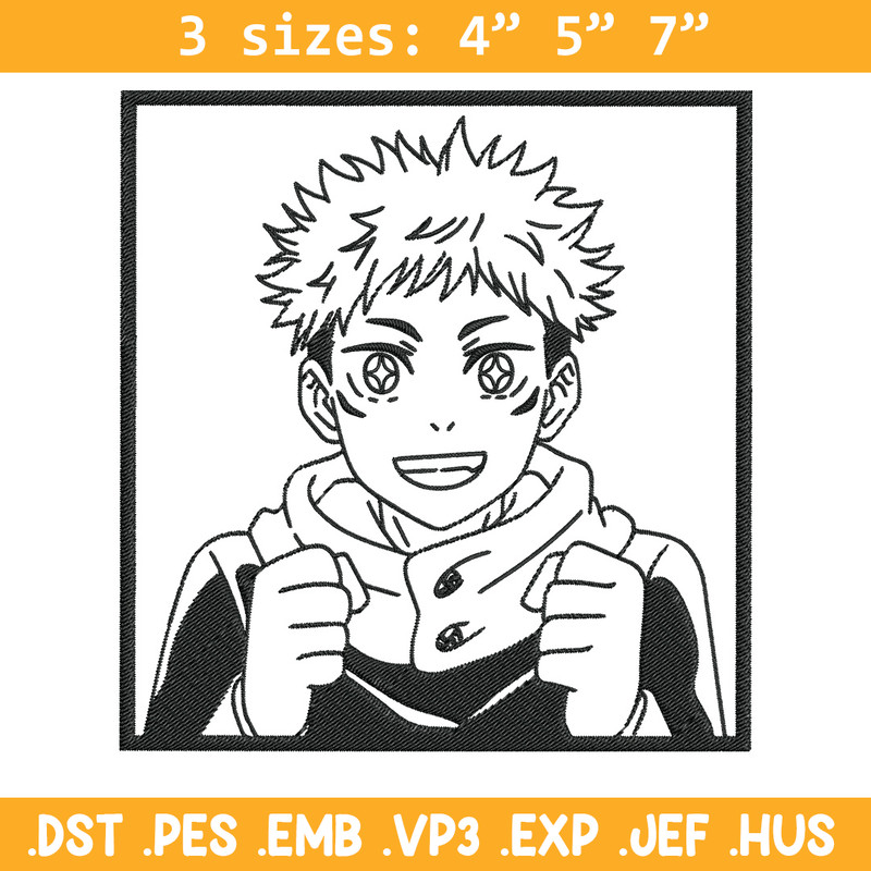 Yuji box Embroidery Design, Jujutsu Embroidery, Embroidery File, Anime Embroidery, Anime shirt, Digital download.jpg