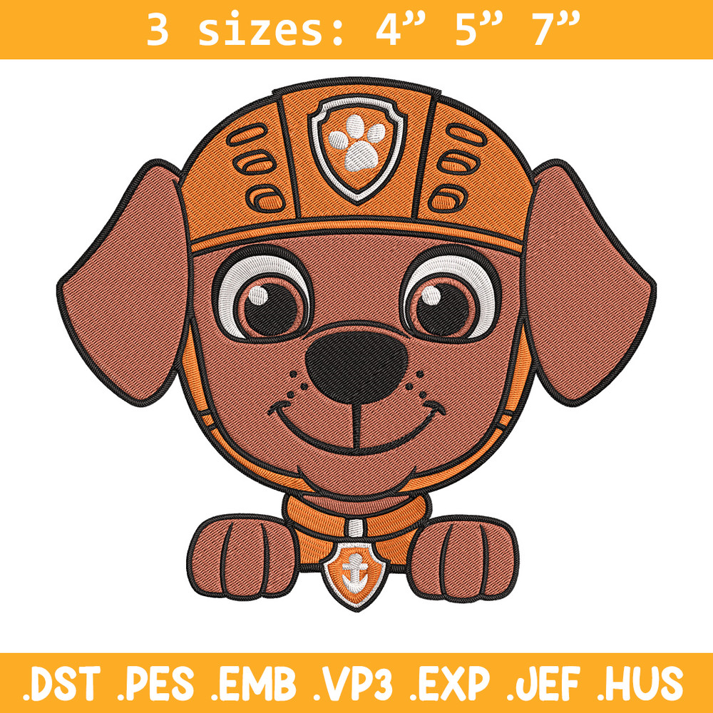 Zuma dog Embroidery Design, Paw Patrol Embroidery, Embroidery File, Anime Embroidery, Anime shirt, Digital download..jpg