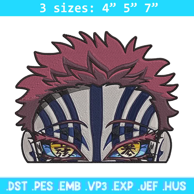 Akaza Embroidery Design, Demon slayer Embroidery, Embroidery File, Anime Embroidery, Anime shirt, Digital download.jpg