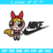 Blossom Nike Embroidery design, Powerpuff Girls cartoon Embroidery, Nike design, Embroidery file, Instant download..jpg